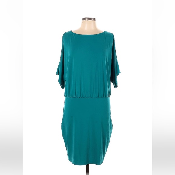 Mods international (Victoria’s Secret) Blouson dress Size Small color: teal - Picture 3 of 4